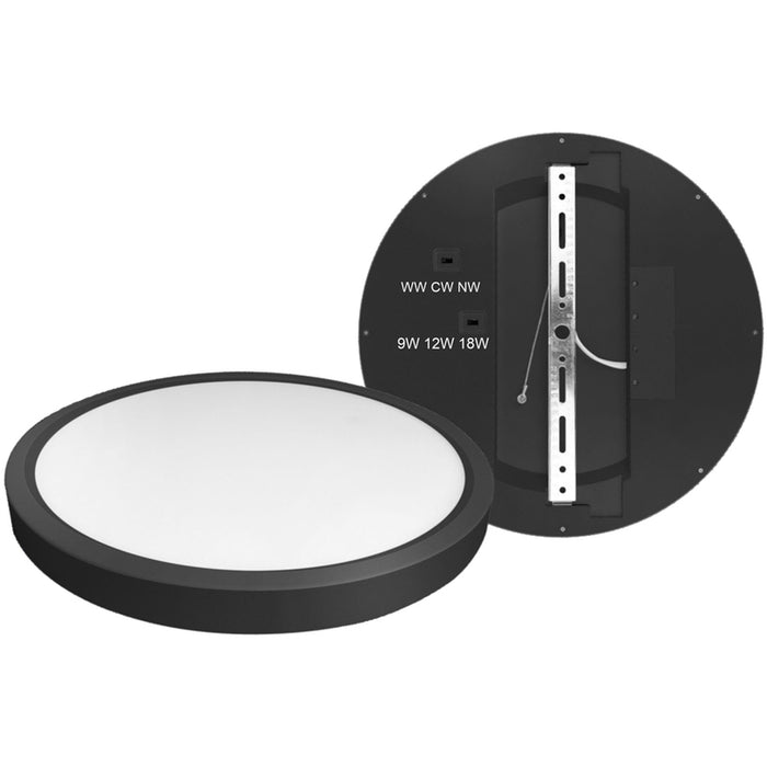 LED PANEL 9W/12W/18W WITH KEY BLACK D-IL MULTIPANEL