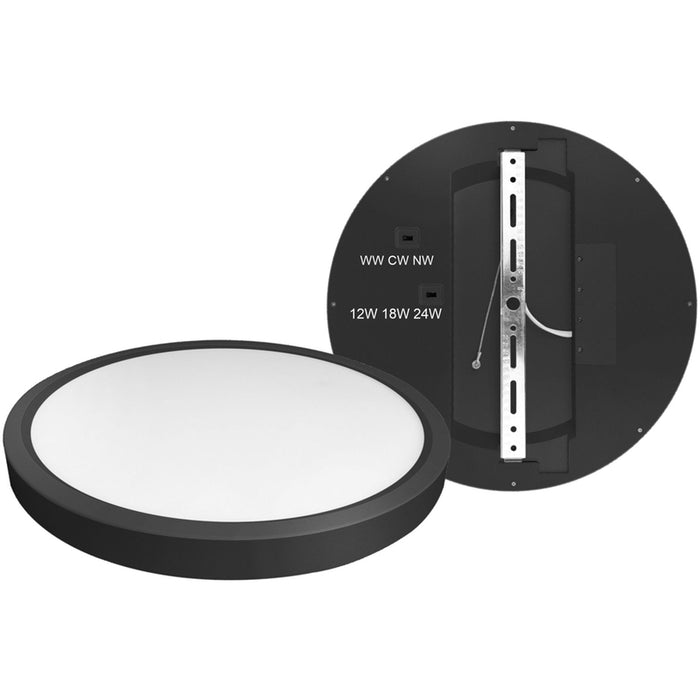LED PANEL 12W/18W/24W WITH KEY BLACK D-IL MULTIPANEL