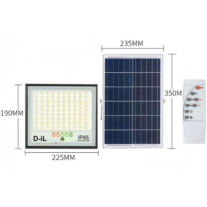 LED SOLAR FLOODLIGHT 8W 6000K IP65 WITH REMOTE D-IL