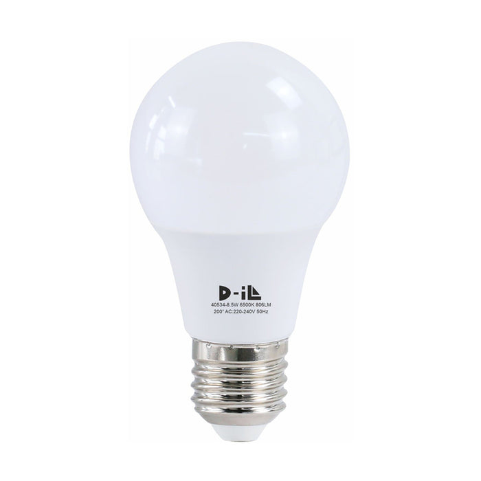 LED BULB E27 A60 8.5W 806LM 6500K D-IL