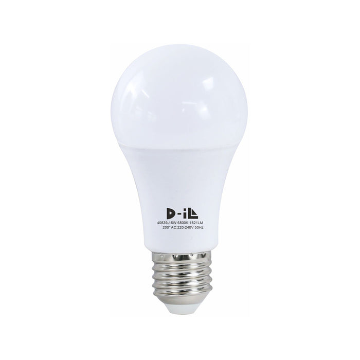 LED BULB E27 A60 15W 1521LM 6500K D-IL