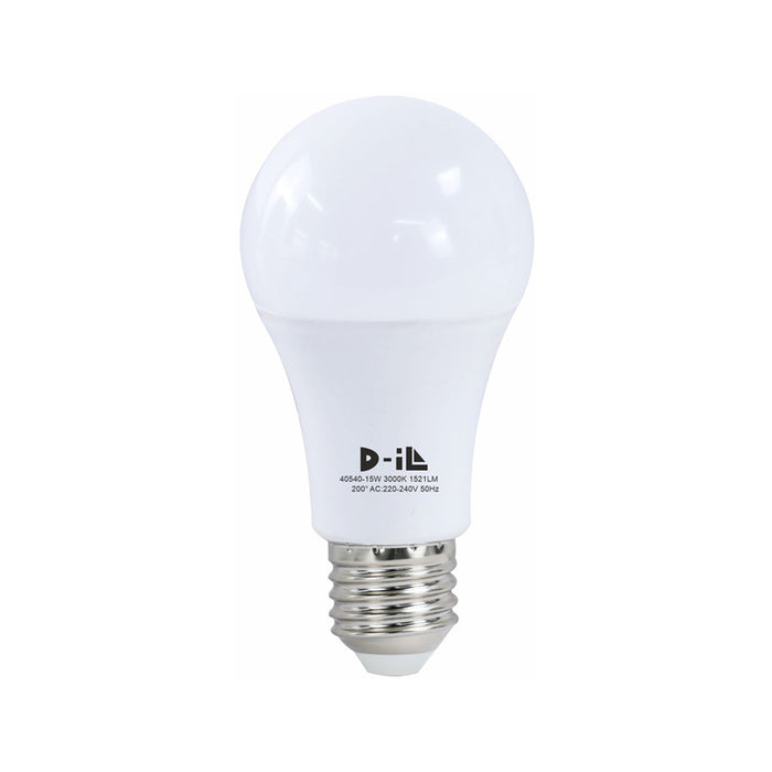 LED BULB E27 A60 15W 1521LM 3000K D-IL