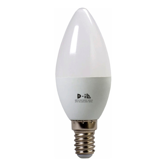 LED CANDLE BULB E14 C37 5W 425LM 6000K D-IL