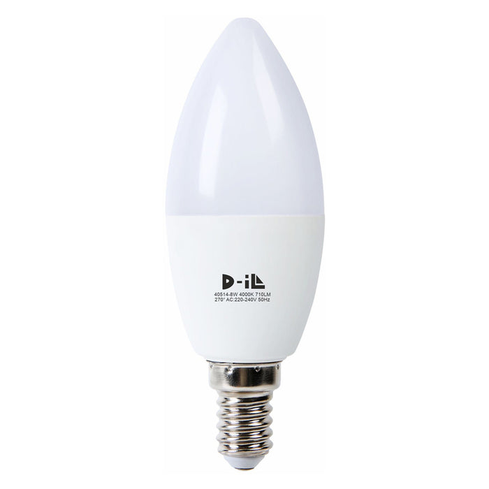 LED CANDLE BULB E14 C37 8W 710LM 4000K D-IL