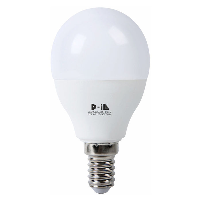 LED BULB BALL E14 G45 8W 710LM 4000K D-IL