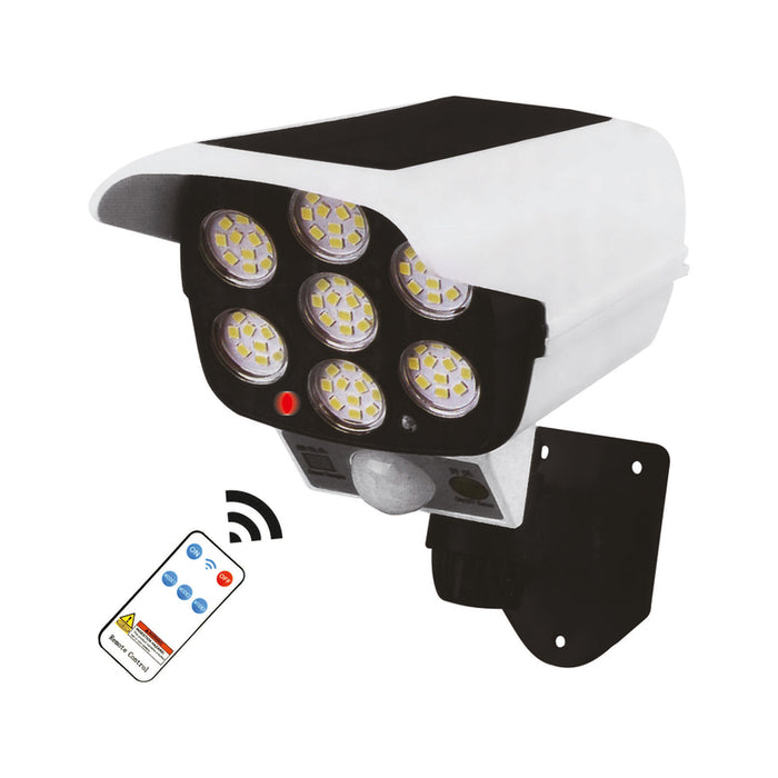 LED SOLAR LIGHT 5W WITH SENSOR 6000K IP44 WITH REMOTE D-IL