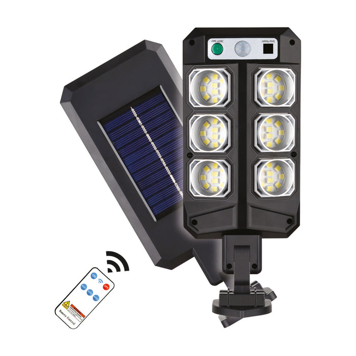 LED SOLAR LIGHT 12W 6000K WITH SENSOR IP44 WITH REMOTE D-IL