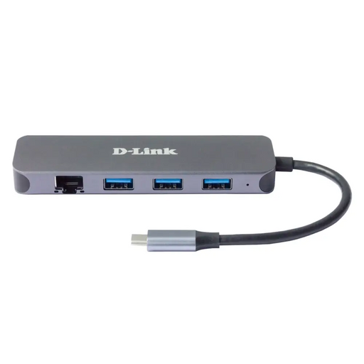 D-Link 5-in-1 USB-C Hub with Gigabit Ethernet/Power Delivery - USB и FireWire продукти<<<D-LINK мрежови