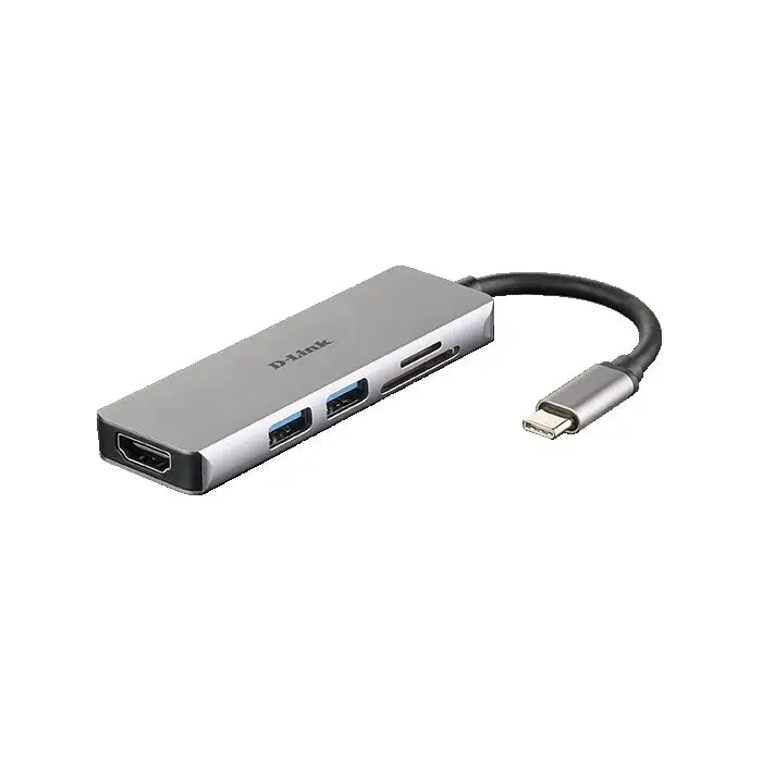 D-Link 5-in-1 USB-C Hub with HDMI and SD/microSD Card Reader - USB и FireWire продукти<<<D-LINK мрежови