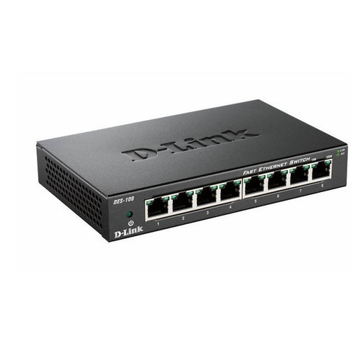 D-Link 8-port 10/100 Desktop Switch - Неуправляеми комутатори<<<D-LINK мрежови продукти<<<D-LINK<<<PolyComp