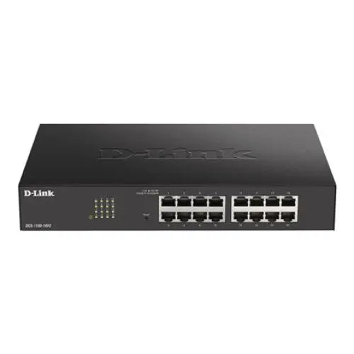 D-Link DGS-1100-16V2 network switch Managed L2 Gigabit Ethernet (10/100/1000) Black - Switch - CLI