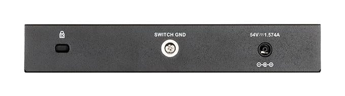Switch D-Link DGS-1100-08PV2/E, 8-port PoE 10/100/1000 Gigabit Smart Switch, managed, for mounting in a cabinet