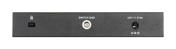 Switch D-Link DGS-1100-08PV2/E, 8-port PoE 10/100/1000 Gigabit Smart Switch, managed, for mounting in a cabinet