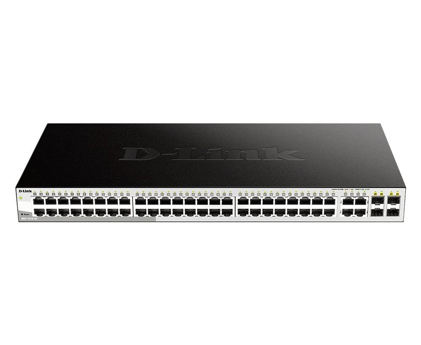 Switch D-Link DGS-1210-52, 48 port 10/100/1000 Base-T port with 4 x 1000Base-T /SFP ports, controllable, for installation in a cabinet