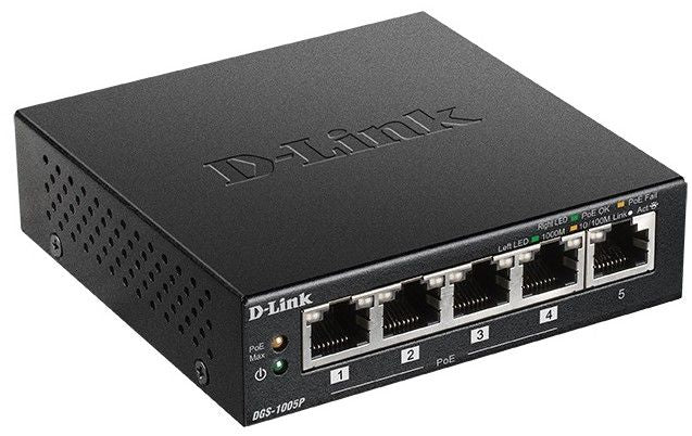 Switch D-Link DGS-1005P/E 10 Gbps