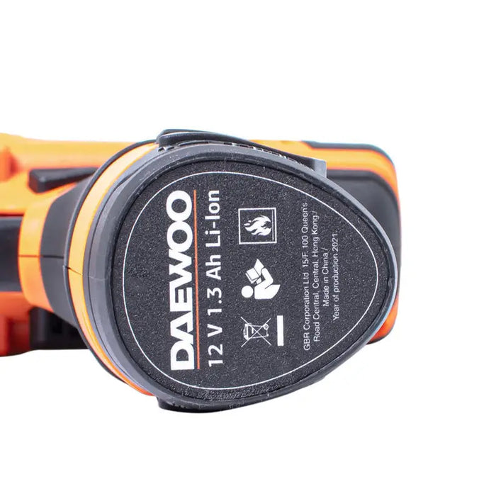 DAEWOO DALD1210 CORDLESS DRILL 12 V 18.00 nm NUMBER OF BATTERIES 1 1.30 Ah - Акумулаторни бормашини и