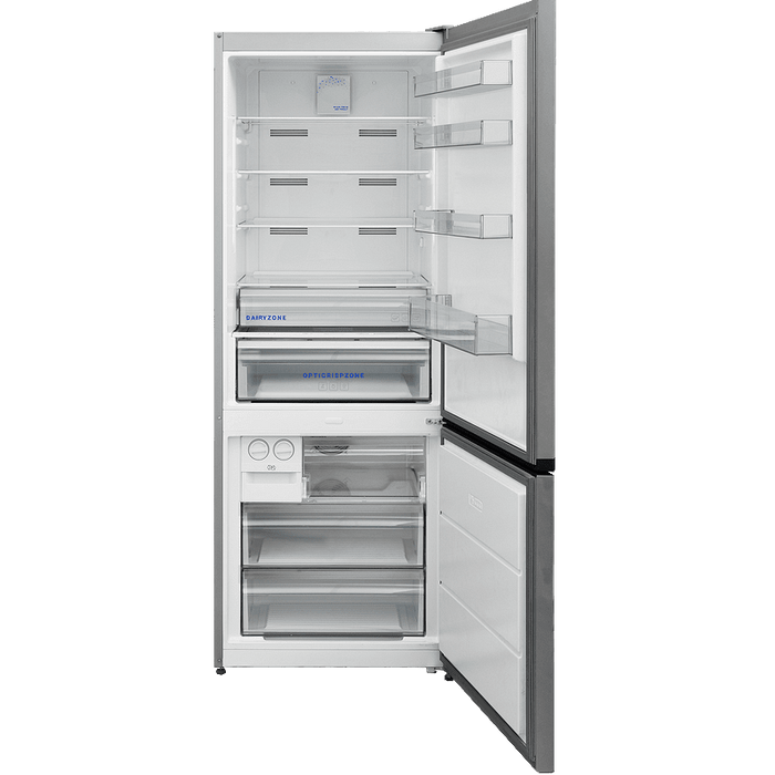 Refrigerator with freezer Daewoo CKM0492EPRA0-EU, 481 l, E, No Frost, Black stainless steel