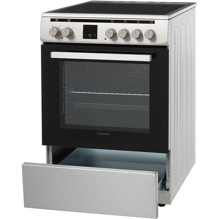 Cooker (electric) Daewoo F66EVDTE19INM-GR, INOX, Ceramic