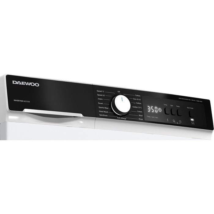 Washing machine Daewoo WM-FB0624W0A-BG, 1400 rpm, 10.00 kg, A, White