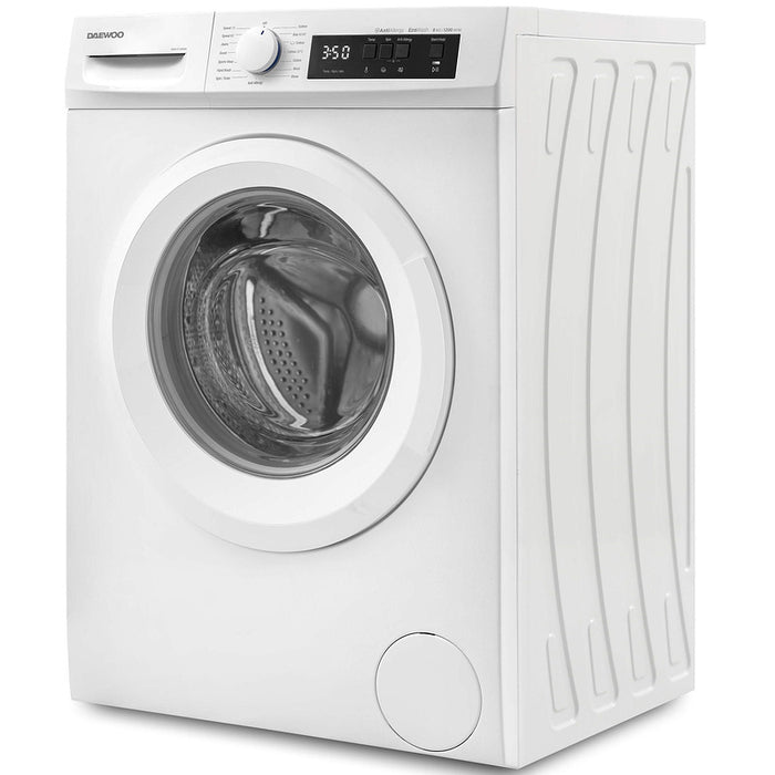 Washing machine Daewoo WM812T1WB0BG*** , 1200 rpm, 8.00 kg, B , White