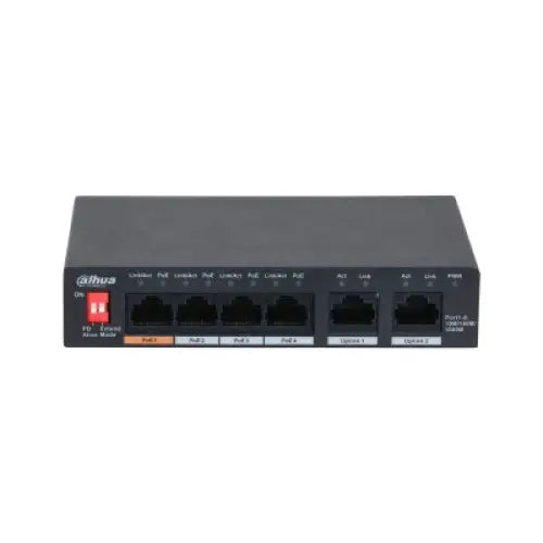 Dahua Technology PFS3006-4GT-60-V2 Gigabit Ethernet (10/100/1000) Power over Ethernet (PoE) Black