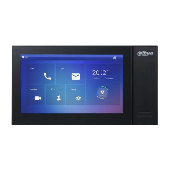 Dahua Technology VTH2421FB video intercom system 17.8 cm (7’’) Black - MonitorsSDO-MON<<<Door entry