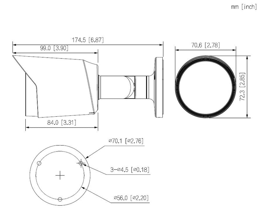 Dahua HAC-HFW1200T-0280B-S6 4-in-1 Camera