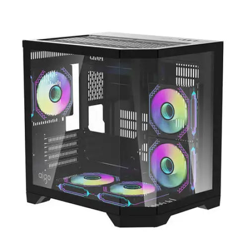Darflash FT350 computer case + 5 aRGB fans (black) - With fan<<<PC Cases<<<Gaming<<<InnproXML
