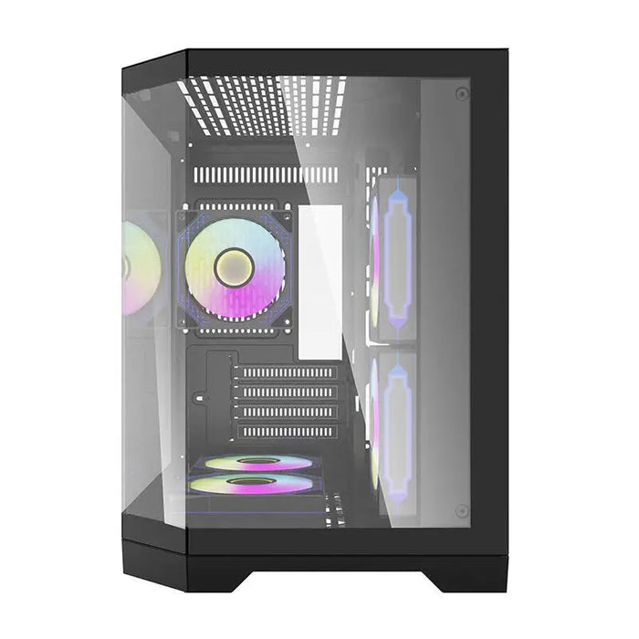Darflash FT350 computer case + 5 aRGB fans (black) - With fan<<<PC Cases<<<Gaming<<<InnproXML