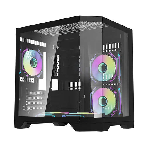 Darflash FT350 computer case + 5 aRGB fans (black) - With fan<<<PC Cases<<<Gaming<<<InnproXML