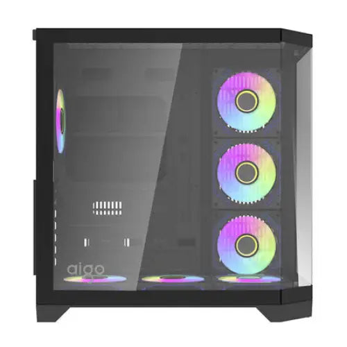 Darflash FT418 PRO computer case + 7 aRGB fans (black) - With fan<<<PC Cases<<<Gaming<<<InnproXML