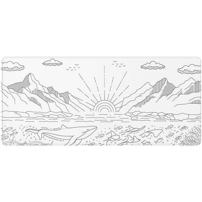 Gaming pad Dark Project - Nostra White XL