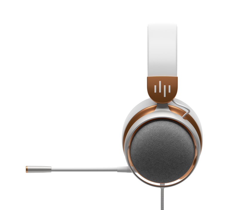 Dark Project Sono Wired Gaming Headset - White/Gold