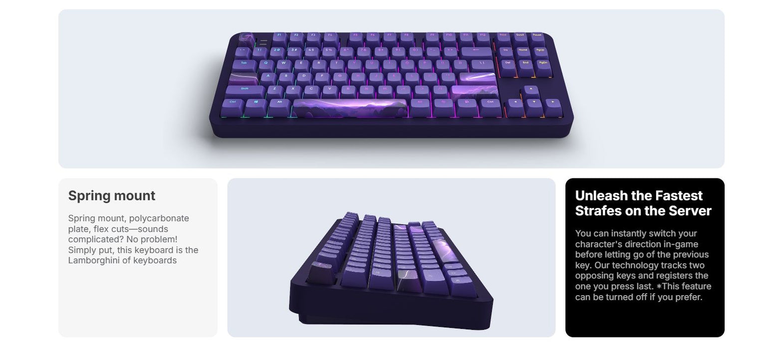 Gaming mechanical keyboard Dark Project ALU87B Celestial RGB
