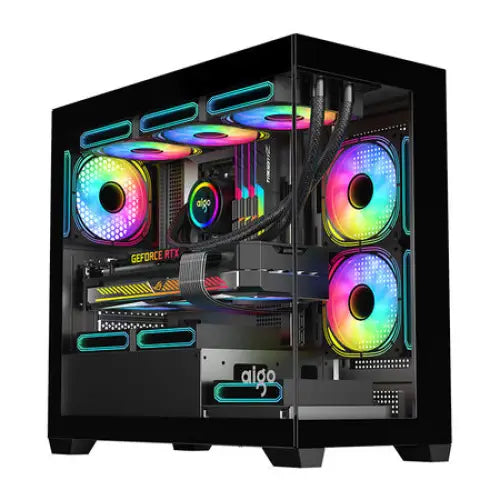 Darkflash C218M computer case + 6 ARGB fans (black) - With fan<<<PC Cases<<<Gaming<<<InnproXML