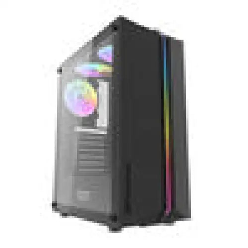 Darkflash DK151 LED computer case (black) + 3 RGB fans - With fan<<<PC Cases<<<Gaming<<<InnproXML