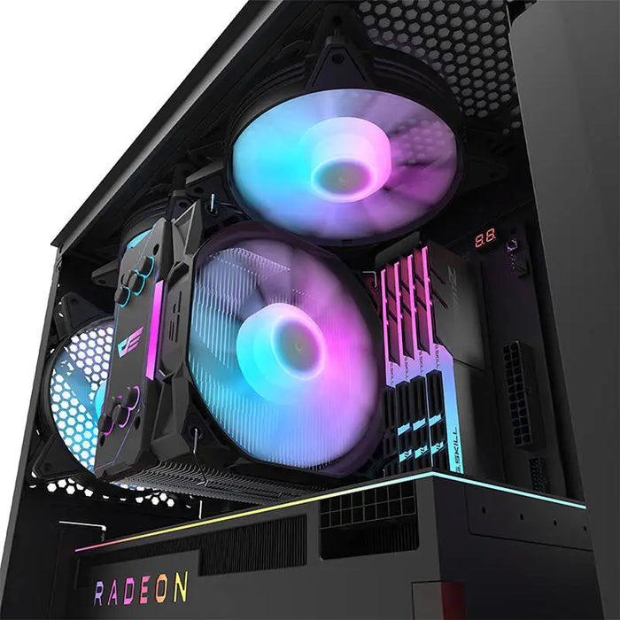 Darkflash DK352 Plus computer case (black) + 4 RGB fans - With fan<<<PC Cases<<<Gaming<<<InnproXML