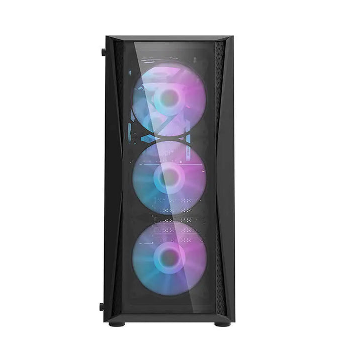 Darkflash DK352 Plus computer case (black) + 4 RGB fans - With fan<<<PC Cases<<<Gaming<<<InnproXML