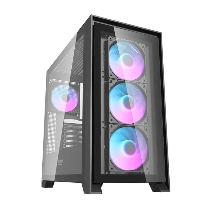 Darkflash DRX90 glass computer case (black) - Without fan<<<PC Cases<<<Gaming<<<InnproXML
