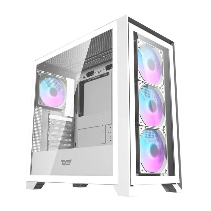 Darkflash DRX90 Glass computer case (white) - With fan<<<PC Cases<<<Gaming<<<InnproXML