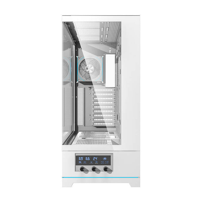 Darkflash DY451L PRO computer case (white) + 1 fan - With fan<<<PC Cases<<<Gaming<<<InnproXML