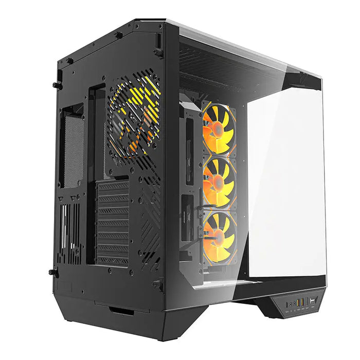 Darkflash DY470 computer case (black) + 4 fans + GPU bracket - With fan<<<PC Cases<<<Gaming<<<InnproXML