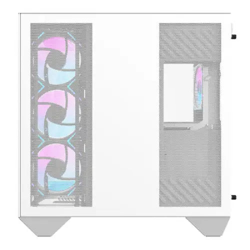 Darkflash DY470 computer case (white) + 4 fans + GPU bracket - With fan<<<PC Cases<<<Gaming<<<InnproXML