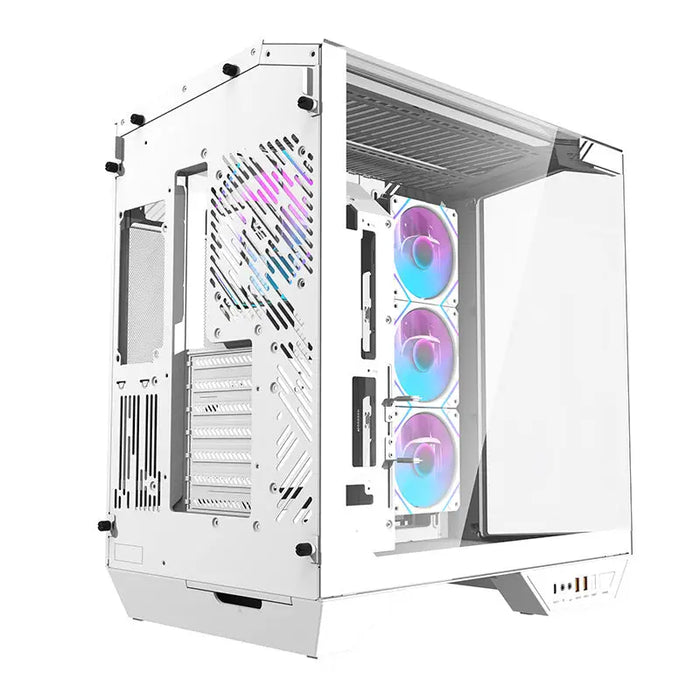 Darkflash DY470 computer case (white) + 4 fans + GPU bracket - With fan<<<PC Cases<<<Gaming<<<InnproXML