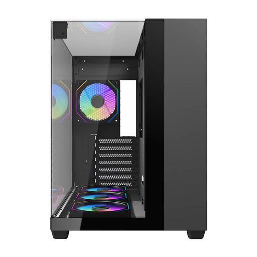 Darkflash TH285 computer case (black) + 4 fans - With fan<<<PC Cases<<<Gaming<<<InnproXML