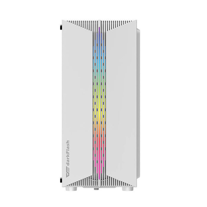 Darkflash DK151 LED computer case (white) + 3 RGB fans