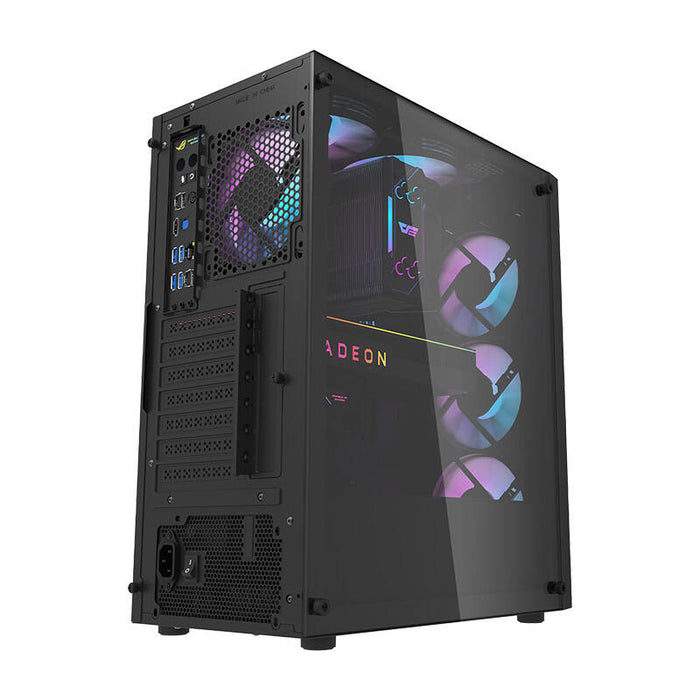 Darkflash DK351 computer case (black) + 4 RGB fans
