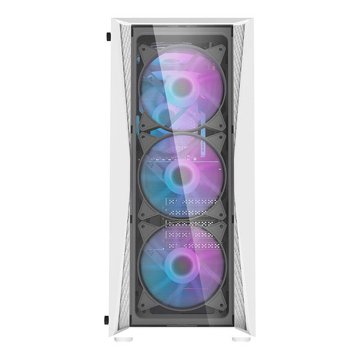 Darkflash DK352 Plus computer case (black and white) + 4 ARGB fans