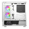 DarkFlash DS950V computer case with display (white) + 6 fans