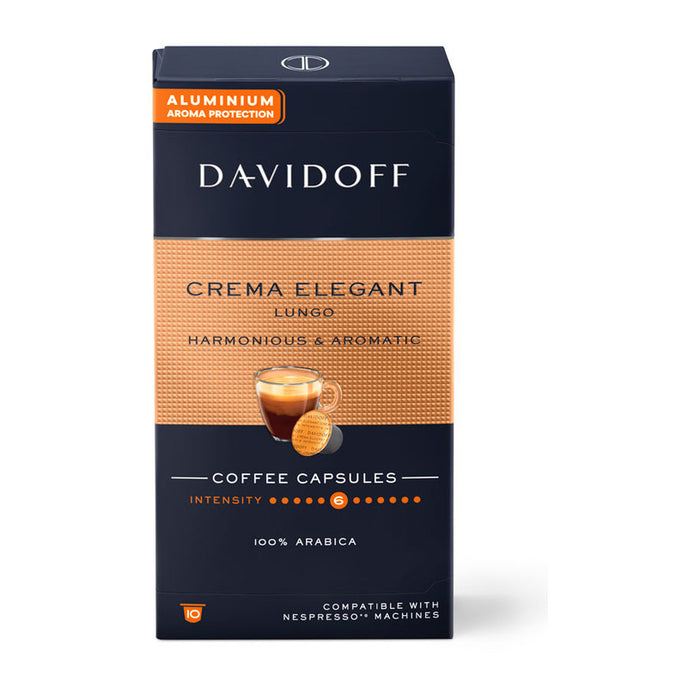 COFFEE DAVIDOFF CREMA ELEGANT LUNGO 10PCS.